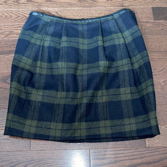 GAP Wool and Leather Skirt - Picture 1 of 5